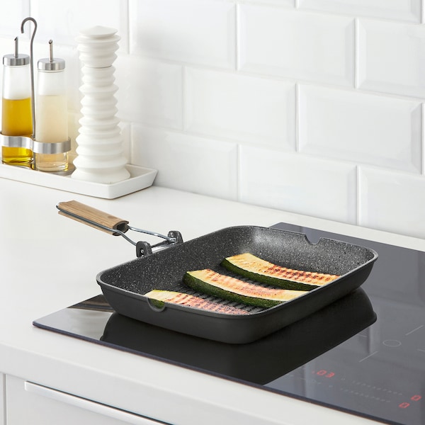 IKEA HUSKNUT grill pan, 14 ¼x10 ¼ in Black, Ikea Ireland | 1869VJXAM