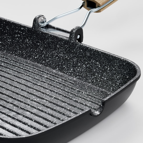 IKEA HUSKNUT grill pan, 14 ¼x10 ¼ in Non / Stick Coating Black, Ikea Ireland | 4065NZOWY