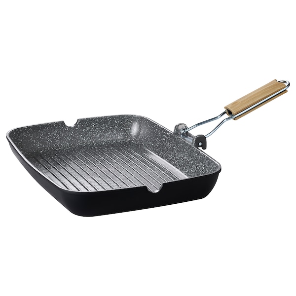 IKEA HUSKNUT grill pan, 14 ¼x10 ¼ in Non / Stick Coating Black, Ikea Ireland | 4065NZOWY