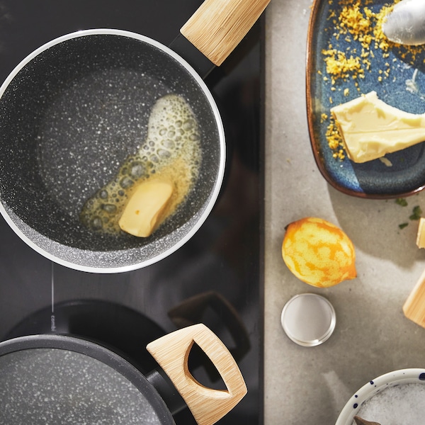 IKEA HUSKNUT saucepan, non-stick coating black, 1.9 qt, Ikea Ireland | 9748IXVHL