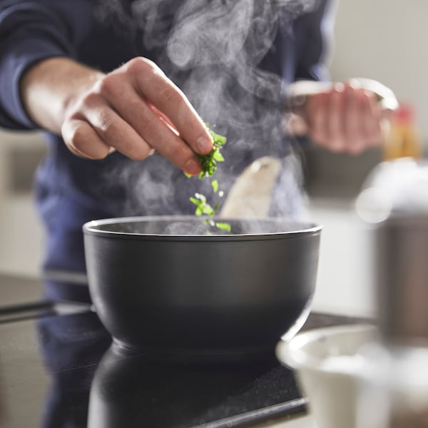 IKEA HUSKNUT saucepan, non-stick coating black, 1.9 qt, Ikea Ireland | 9748IXVHL