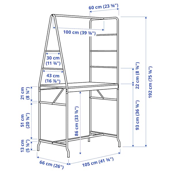 IKEA HÅVERUD / STIG table and 4 stools, 41 3/8 in Black / Black, Ikea Ireland | 7528LOHIM