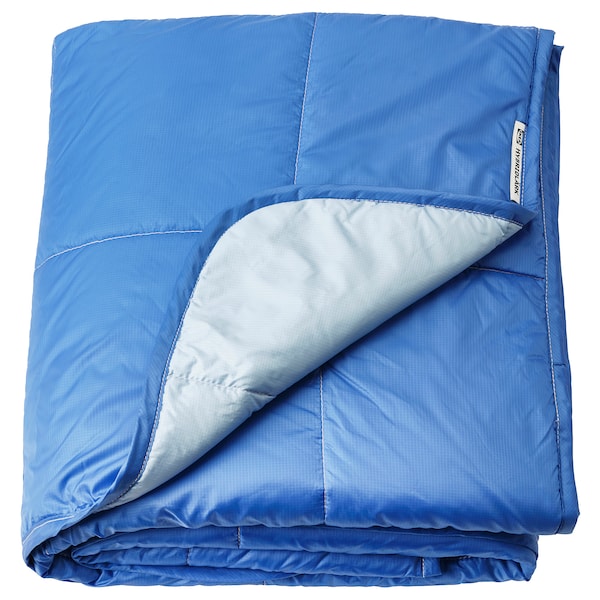 IKEA HYBRIDLÄRK blanket/bag, dark blue/light blue, 51 ¼x74 ¾/15 ¾x15 ¾ in, Ikea Ireland | 7495QHSNT