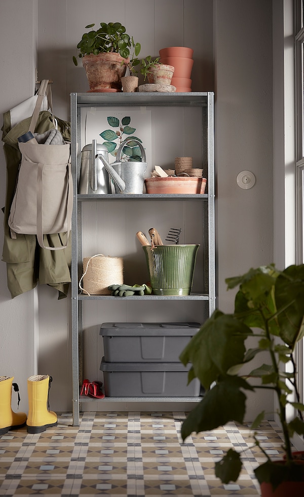 IKEA HYLLIS Shelf unit, indoor/outdoor galvanized, Ikea Ireland | 8261TIZPX