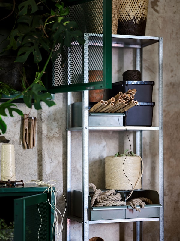 IKEA HYLLIS shelf unit, indoor/outdoor, 15 3/4x10 5/8x72 in, Ikea Ireland | 7012KUTOJ