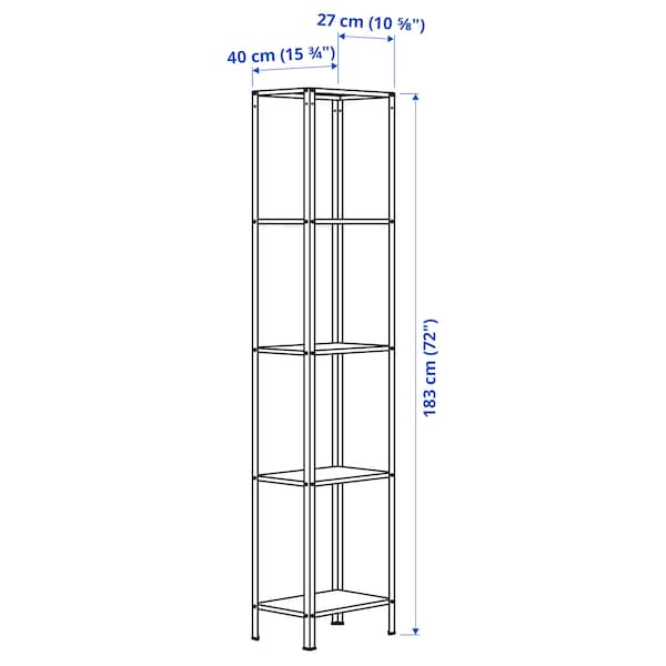 IKEA HYLLIS shelf unit, indoor/outdoor, 15 3/4x10 5/8x72 in, Ikea Ireland | 7012KUTOJ