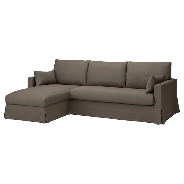 IKEA HYLTARP cover f 3-seat sofa w chaise left Gransel Gray / Brown, Ikea Ireland | 5248KYVEP