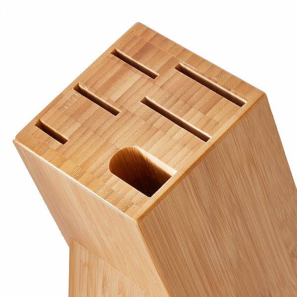 IKEA HYVLA knife block, bamboo, Ikea Ireland | 0341UHMYI