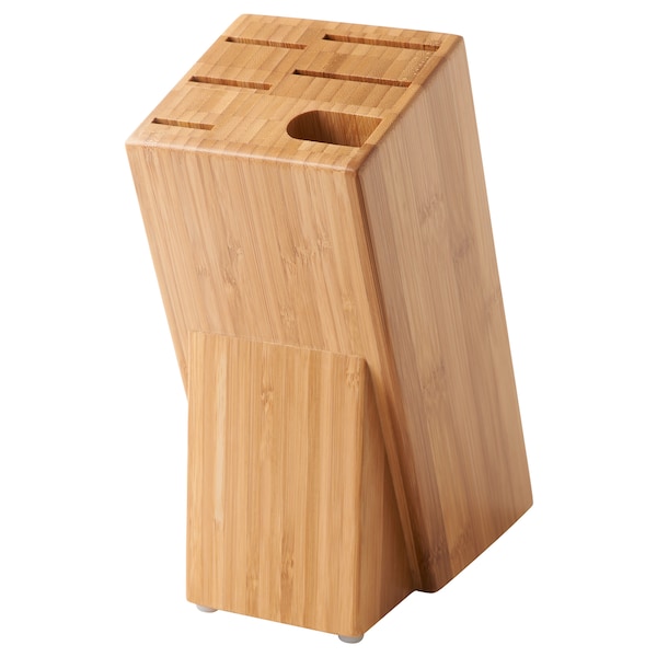 IKEA HYVLA knife block, bamboo, Ikea Ireland | 0341UHMYI
