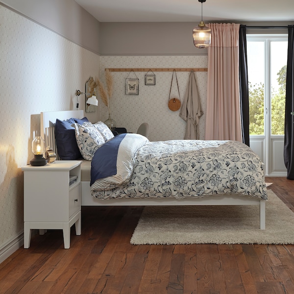 IKEA IDANÄS bed frame, Full/Double White, Ikea Ireland | 6139ZQIHW