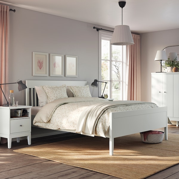 IKEA IDANÄS bed frame, Full/Double White, Ikea Ireland | 6139ZQIHW
