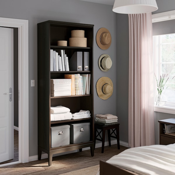 IKEA IDANÄS bookcase, 31 7/8x15 3/8x83 1/8 in Dark Brown Stained, Ikea Ireland | 1648VBQJK