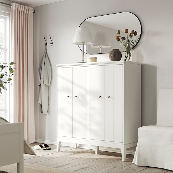 IKEA IDANÄS cabinet with bi-folding doors, white, 47 5/8x53 1/8 in, Ikea Ireland | 0274IQOAN