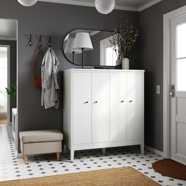 IKEA IDANÄS cabinet with bi-folding doors, white, 47 5/8x53 1/8 in, Ikea Ireland | 0274IQOAN