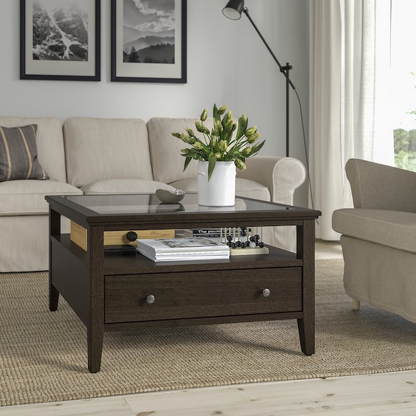 IKEA IDANÄS coffee table, 31 1/2x31 1/2 in Dark Brown Stained, Ikea Ireland | 3629KRMVB