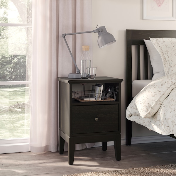 IKEA IDANÄS nightstand, 18 1/2x15 3/4 in Dark Brown Stained, Ikea Ireland | 3956STPMH