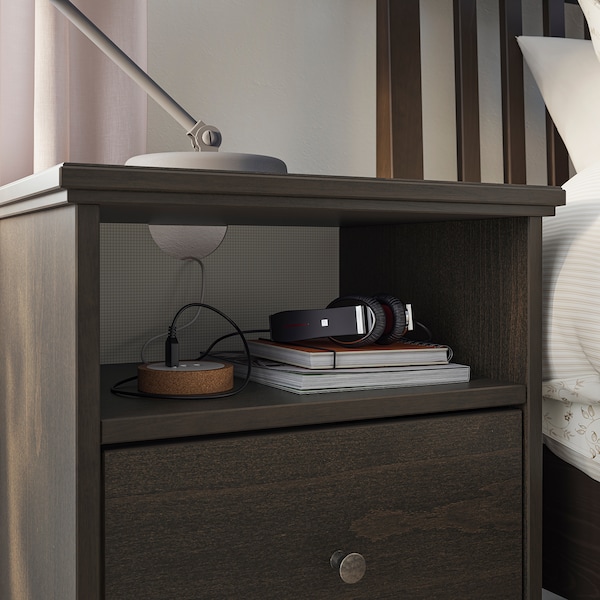 IKEA IDANÄS nightstand, 18 1/2x15 3/4 in Dark Brown Stained, Ikea Ireland | 3956STPMH