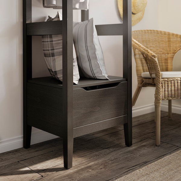 IKEA IDANÄS open wardrobe, 23 1/4x83 1/8 in Dark Brown Stained, Ikea Ireland | 6047ZJBSY