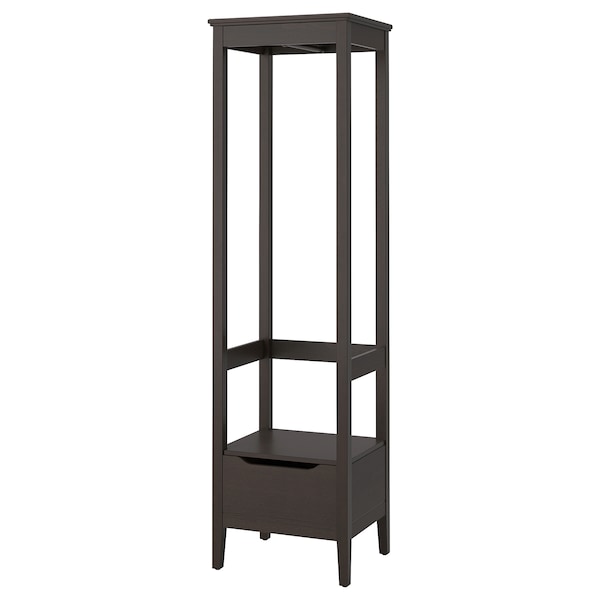 IKEA IDANÄS open wardrobe, 23 1/4x83 1/8 in Dark Brown Stained, Ikea Ireland | 6047ZJBSY