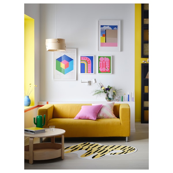 IKEA IDROTTSHALL rug, tiger yellow/black, 3'7 inx4'1 in, Ikea Ireland | 8512MZJXE