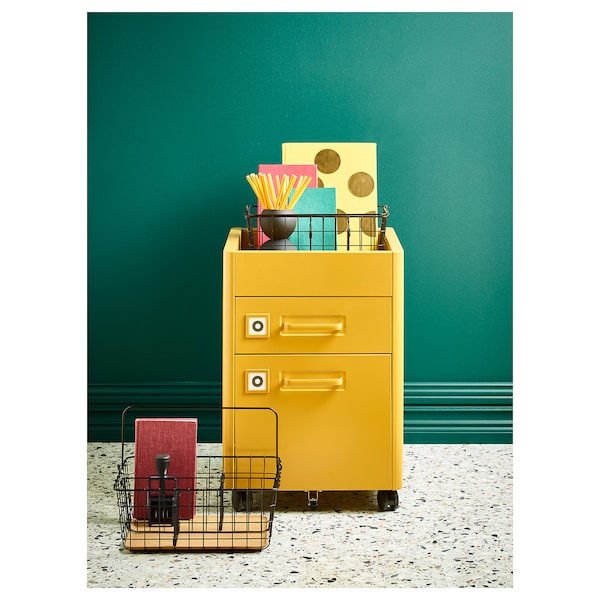 IKEA IDÅSEN drawer unit with smart lock, 16 1/2x24 in Golden Brown, Ikea Ireland | 4183VUKCX