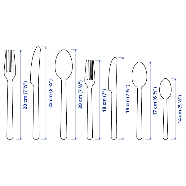 IKEA IKEA 365+ 56-piece flatware set, stainless steel, Ikea Ireland | 3709HLDNT