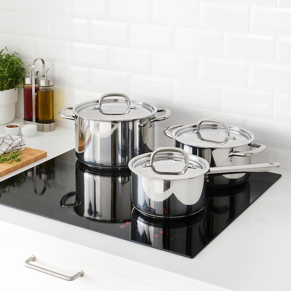 IKEA IKEA 365+ cookware, set of 6, stainless steel, Ikea Ireland | 2610MJHGL