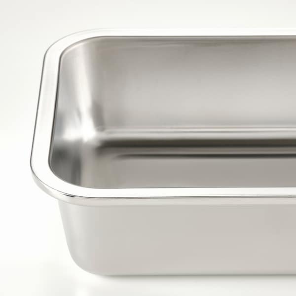 IKEA IKEA 365+ food container with lid, 34 oz Rectangular Stainless Steel / Silicone, Ikea Ireland | 0754BOMTW