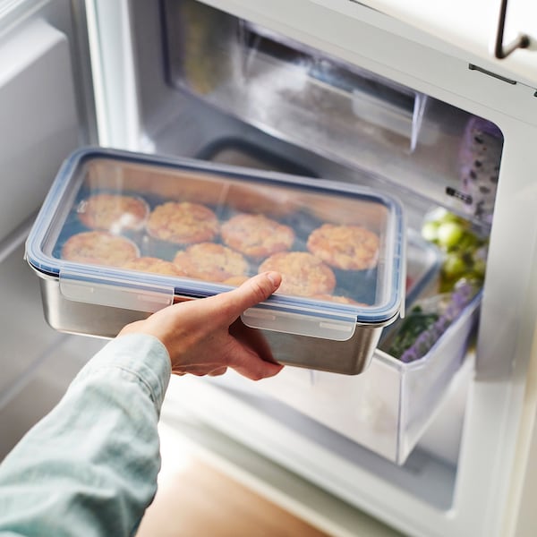 IKEA IKEA 365+ food container with lid, large rectangular/stainless steel plastic, 101 oz, Ikea Ireland | 9105QBMHP