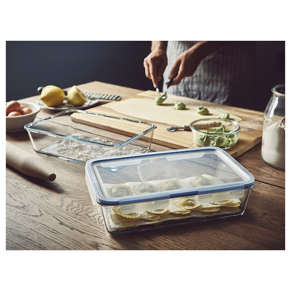 IKEA IKEA 365+ food container with lid, rectangular/glass plastic, 105 oz, Ikea Ireland | 3215MXEFL