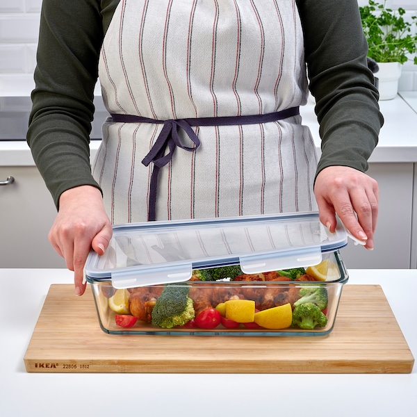 IKEA IKEA 365+ food container with lid, rectangular/glass plastic, 105 oz, Ikea Ireland | 3215MXEFL
