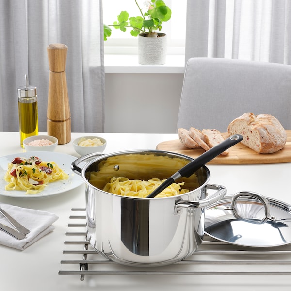 IKEA IKEA 365+ pot with lid, stainless steel, 5 qt, Ikea Ireland | 3761NOKFA