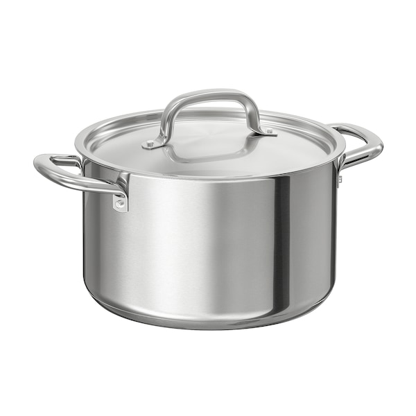 IKEA IKEA 365+ pot with lid, stainless steel, 5 qt, Ikea Ireland | 3761NOKFA