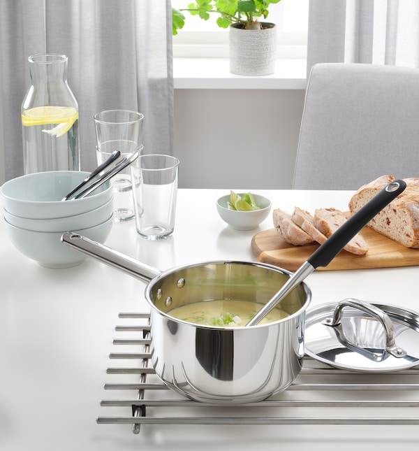 IKEA IKEA 365+ saucepan with lid, stainless steel, 2 qt, Ikea Ireland | 1538TUESR