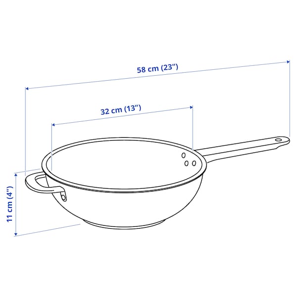 IKEA IKEA 365+ wok, stainless steel/non-stick coating, 13 in, Ikea Ireland | 5247UMPHQ