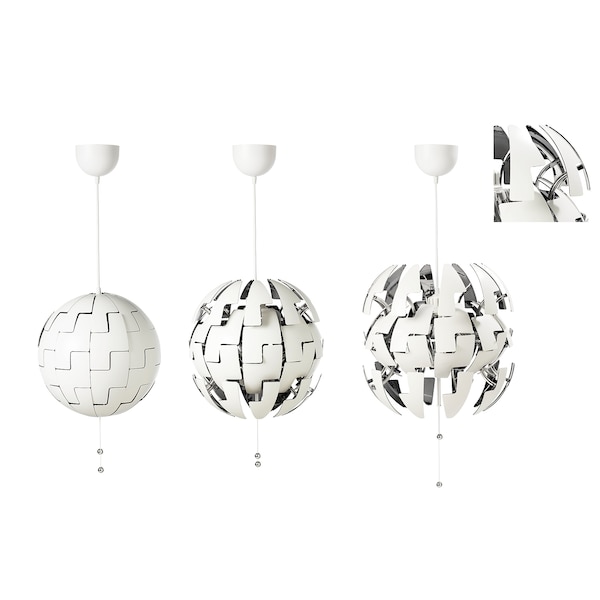 IKEA IKEA PS 2014 Pendant lamp, silver color, 14 in White / Silver Color, Ikea Ireland | 4806STLGY
