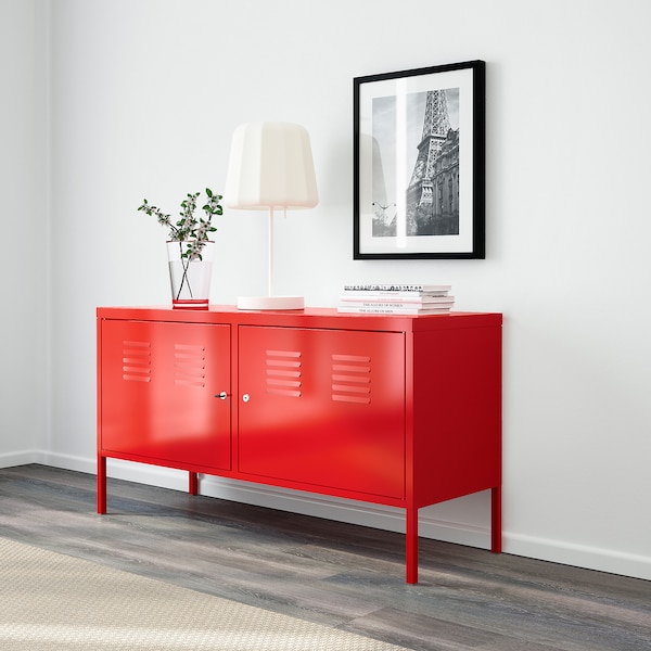 IKEA IKEA PS Cabinet, 46 7/8x24 3/4 in Red, Ikea Ireland | 0146HTPBN