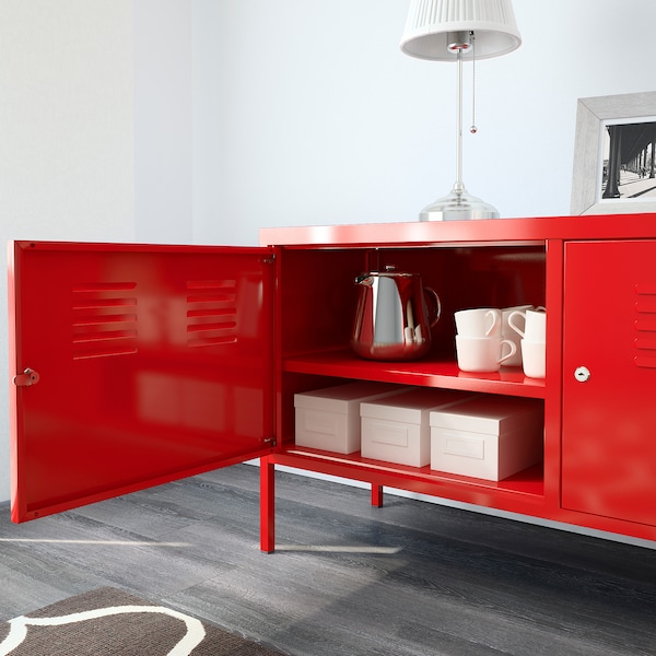 IKEA IKEA PS Cabinet, 46 7/8x24 3/4 in Red, Ikea Ireland | 0146HTPBN