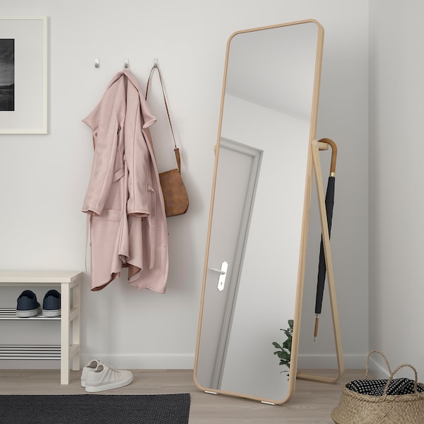 IKEA IKORNNES floor mirror, ash, 20 1/2x65 3/4 in, Ikea Ireland | 9365ZWSTF