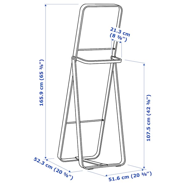 IKEA IKORNNES floor mirror, ash, 20 1/2x65 3/4 in, Ikea Ireland | 9365ZWSTF