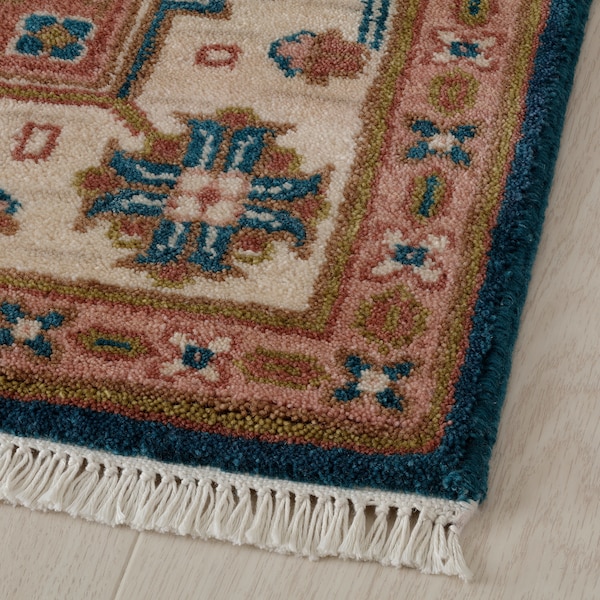 IKEA INDO AGRA rug, handmade 2'0 inx2'11 in Ornament Pattern Multicolor, Ikea Ireland | 0418KXAME