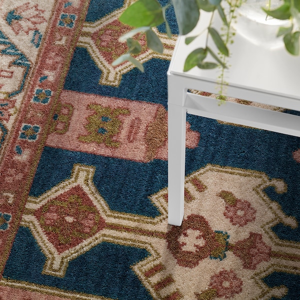 IKEA INDO AGRA rug, handmade 2'0 inx2'11 in Ornament Pattern Multicolor, Ikea Ireland | 0418KXAME