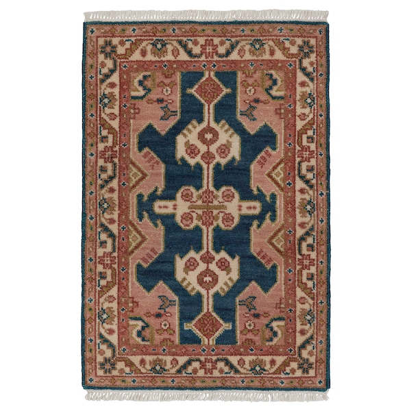 IKEA INDO AGRA rug, handmade 2\'0 inx2\'11 in Ornament Pattern Multicolor, Ikea Ireland | 0418KXAME