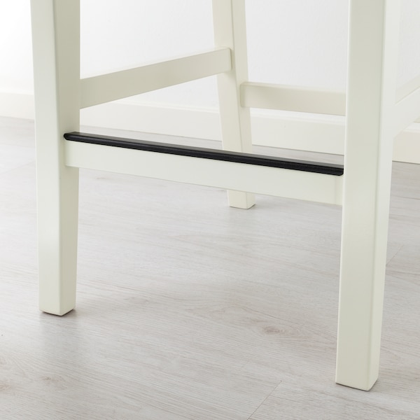 IKEA INGOLF Bar stool with backrest, white, 24 3/4 in, Ikea Ireland | 7431STYRP
