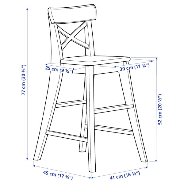 IKEA INGOLF Junior chair Antique Stain, Ikea Ireland | 8273ESNXK