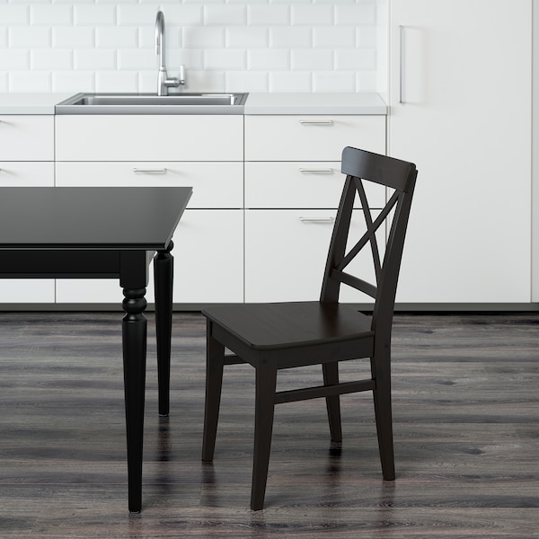 IKEA INGOLF chair Brown / Black, Ikea Ireland | 9247HIWQR