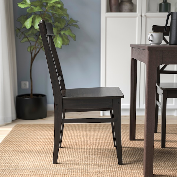IKEA INGOLF chair Brown / Black, Ikea Ireland | 9247HIWQR