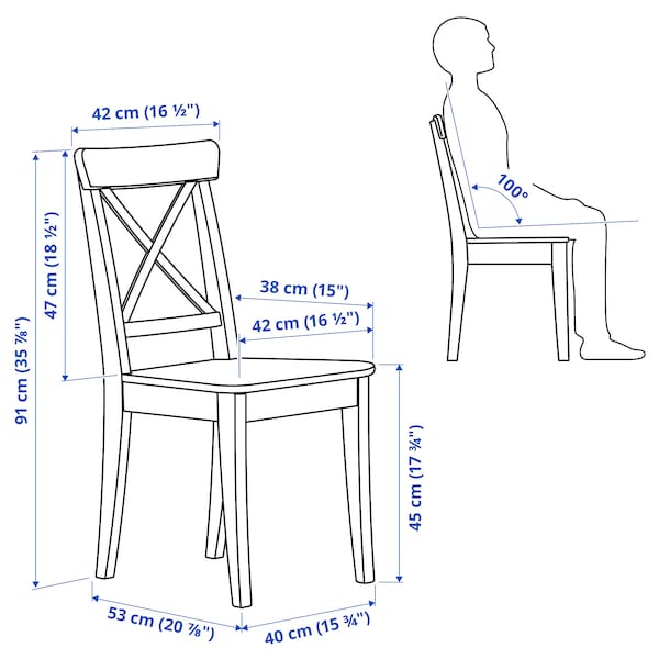 IKEA INGOLF chair White, Ikea Ireland | 4820LSXEV