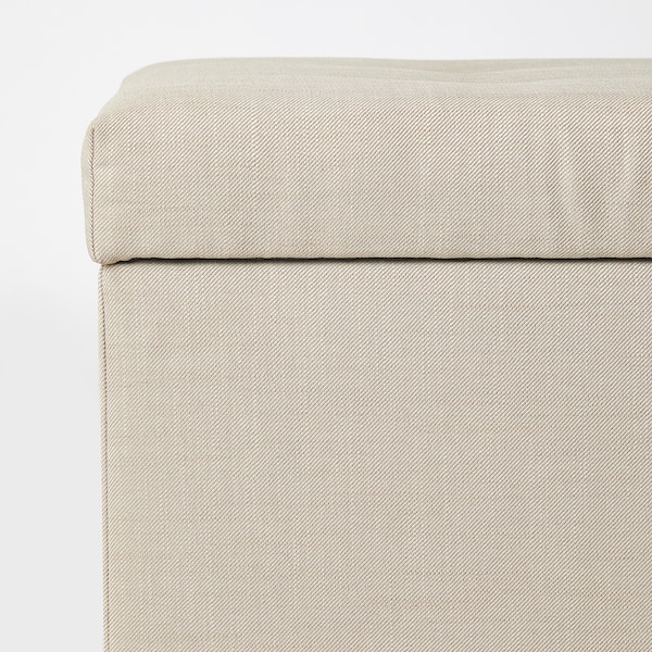 IKEA INNDYR storage bench Nordvalla Beige / Black, Ikea Ireland | 1948FBYMW