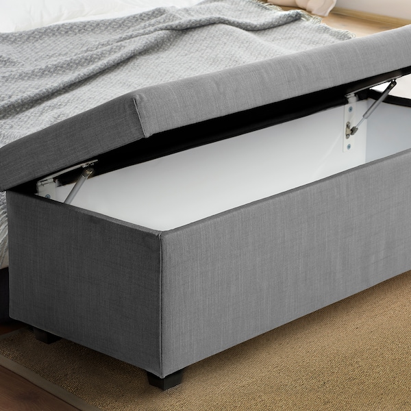 IKEA INNDYR storage bench Nordvalla Dark Gray / Black, Ikea Ireland | 7365BNPZC